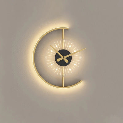 Light Luxury Living Room Creative Clock Bedroom Bedside Lamp