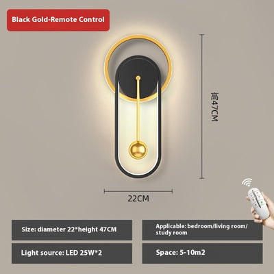 Light Luxury Living Room Creative Clock Bedroom Bedside Lamp