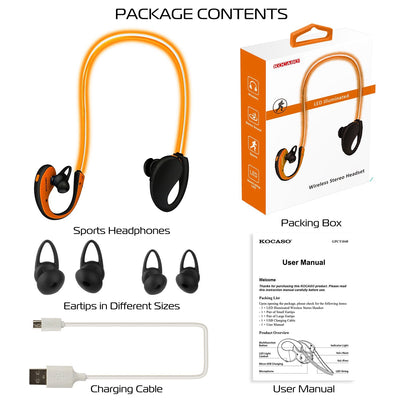 1Pc Wireless Sports Headsets Wireless V4.1 Neckband Earphones