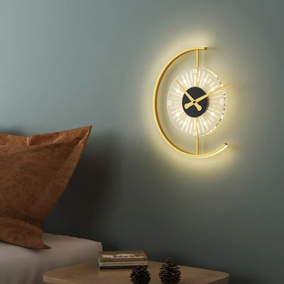 Light Luxury Living Room Creative Clock Bedroom Bedside Lamp