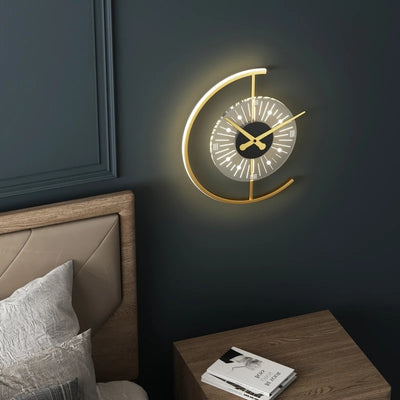 Light Luxury Living Room Creative Clock Bedroom Bedside Lamp